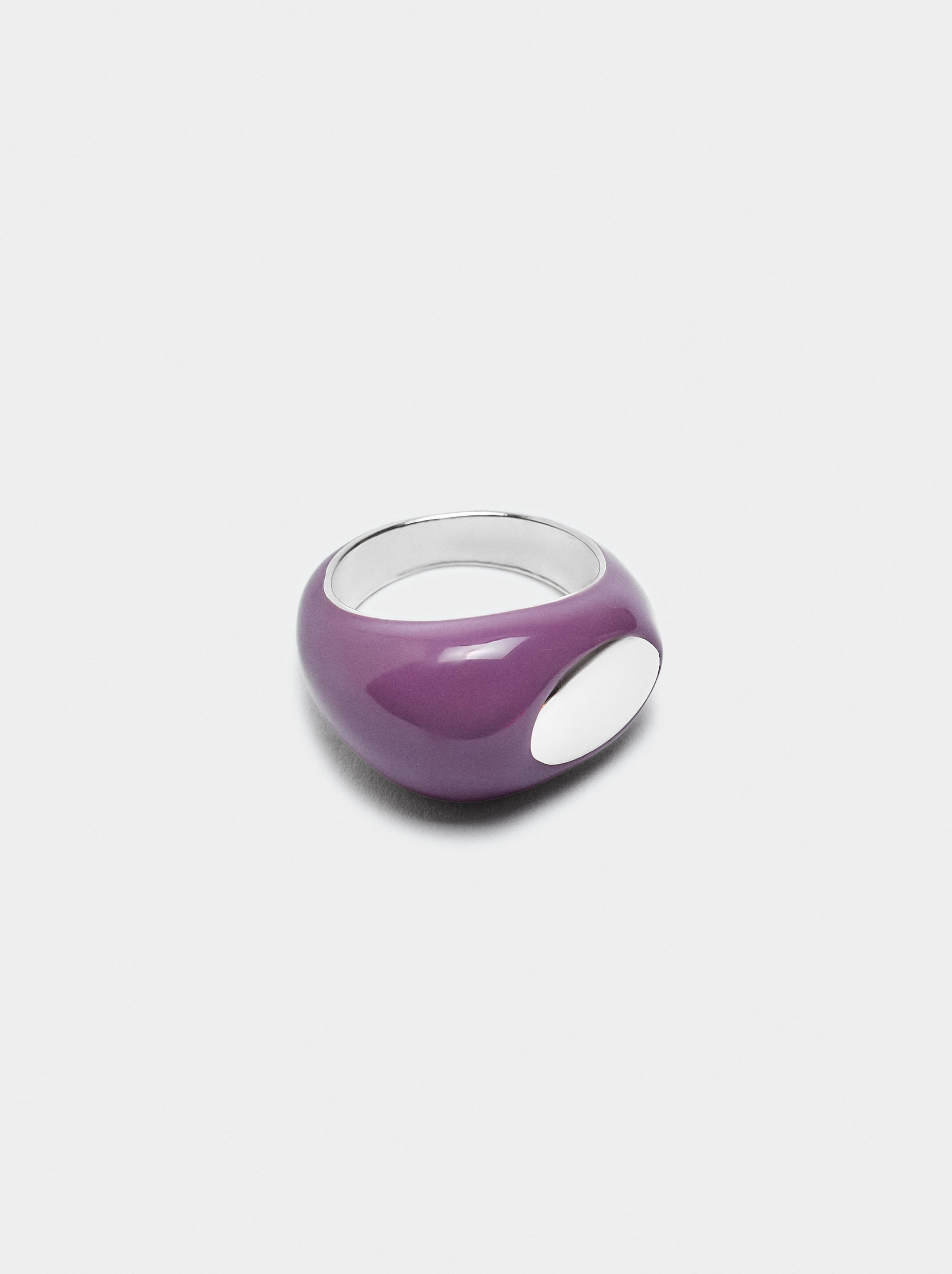 Anillo Ancho De Esmalte