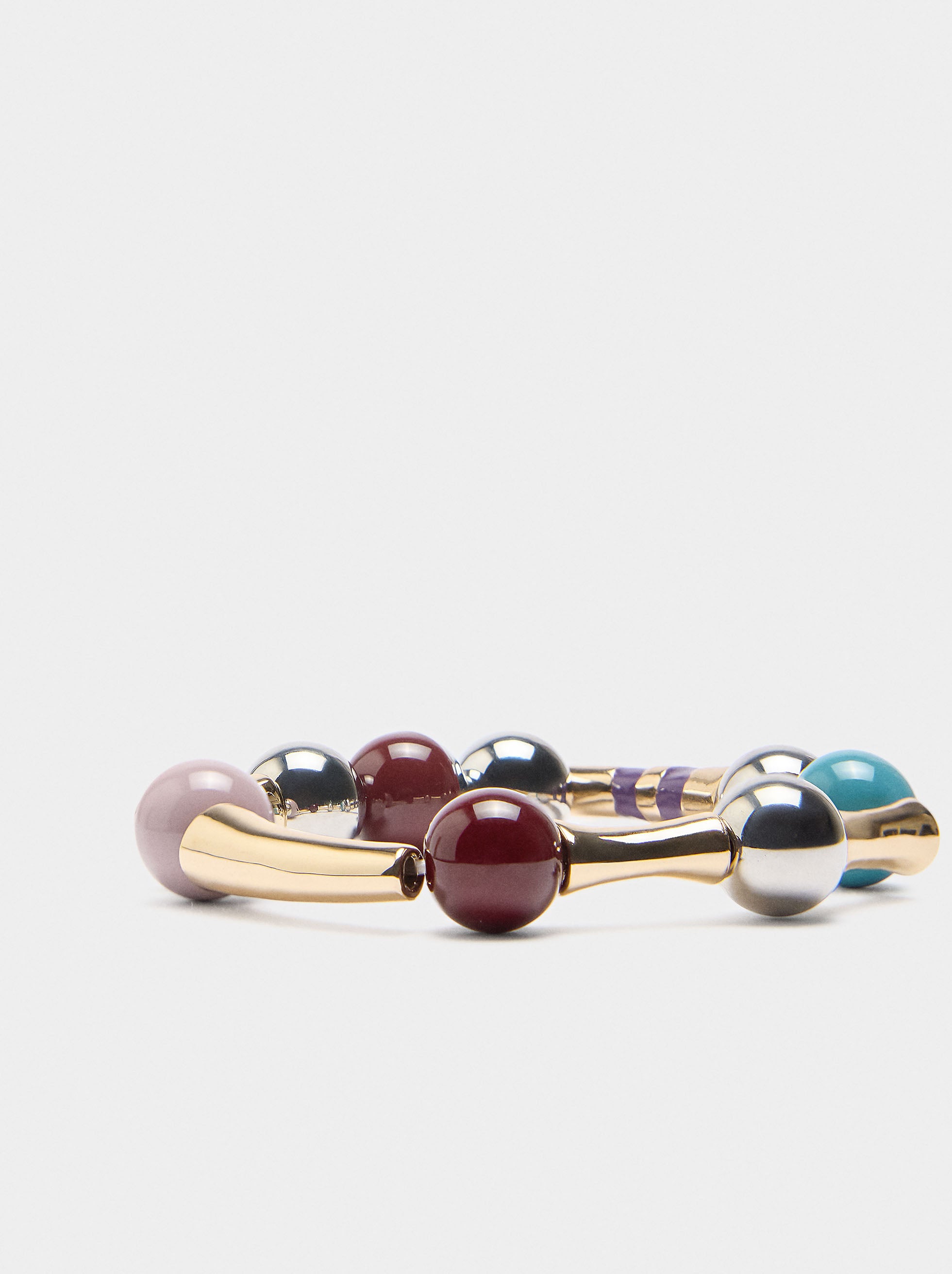 Pulsera Elástica De Cuentas Con Esmalte