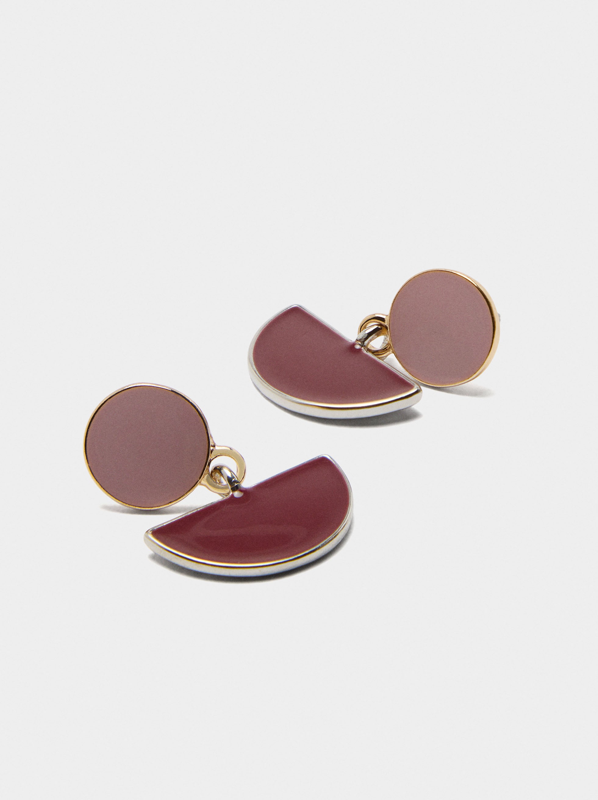 Pendientes Geométricos De Esmalte