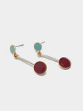 Pendientes Largos De Esmalte