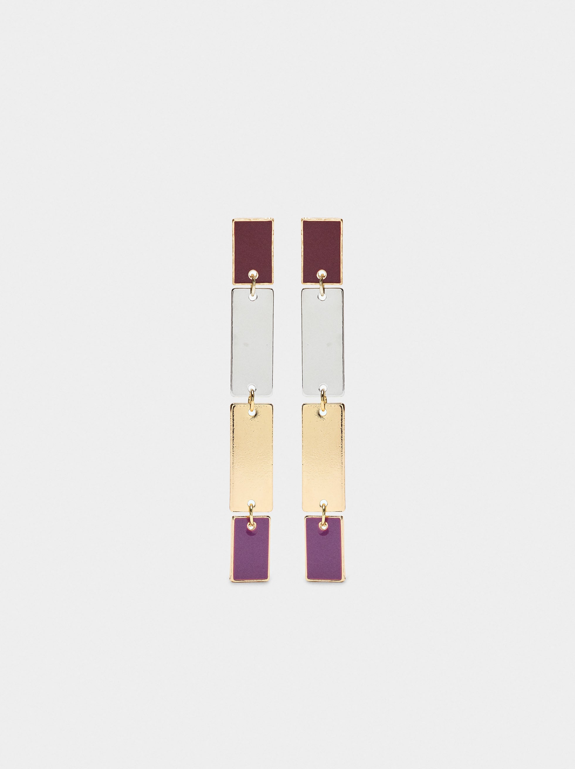 Pendientes Largos Con Esmaltado
