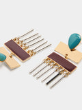 Pendientes Largos De Esmalte
