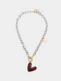 Collar De Eslabones Corazón