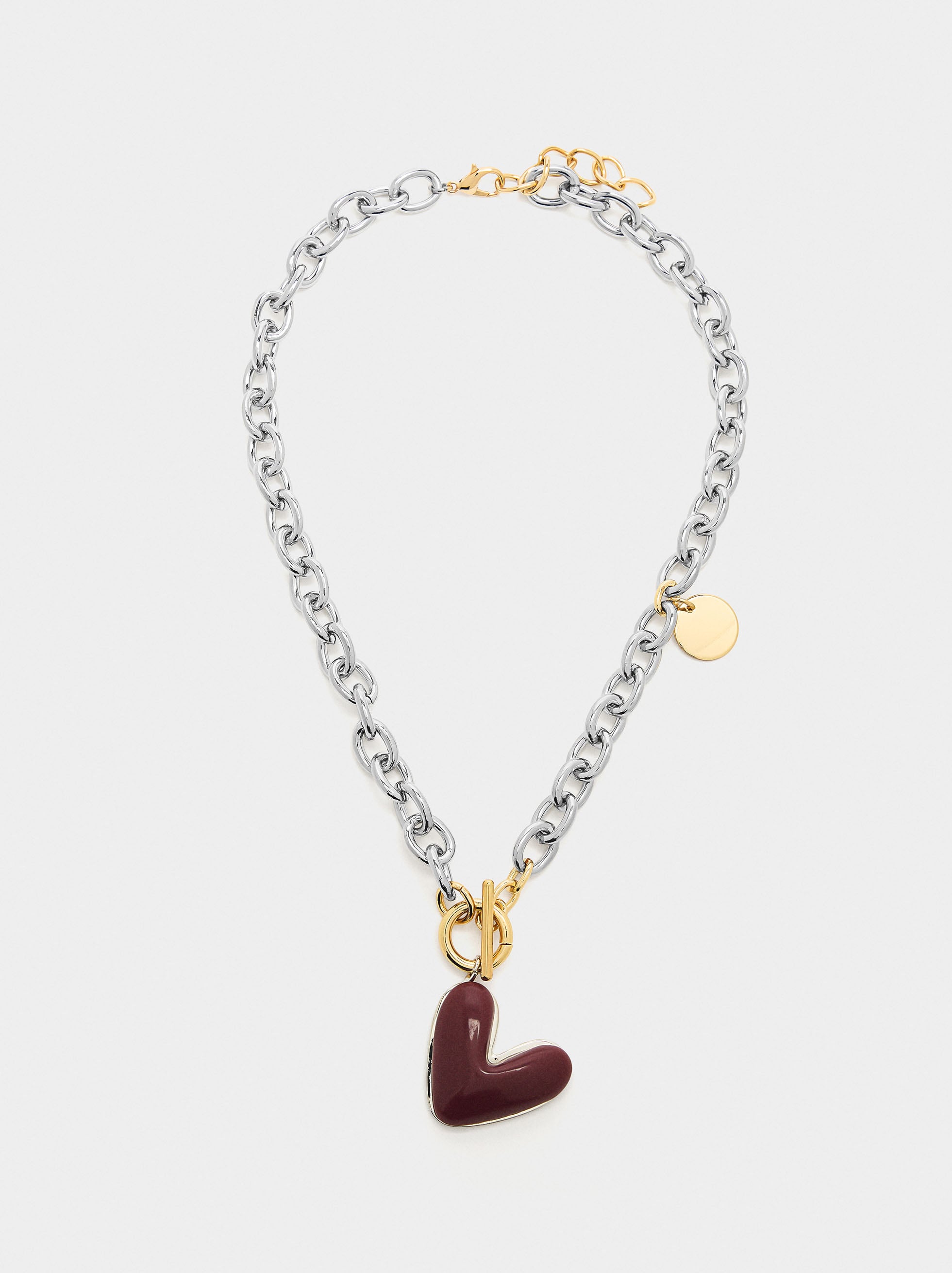 Collar De Eslabones Corazón