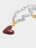 Collar De Eslabones Corazón