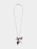 Collar Largo Con Colgantes De Esmalte