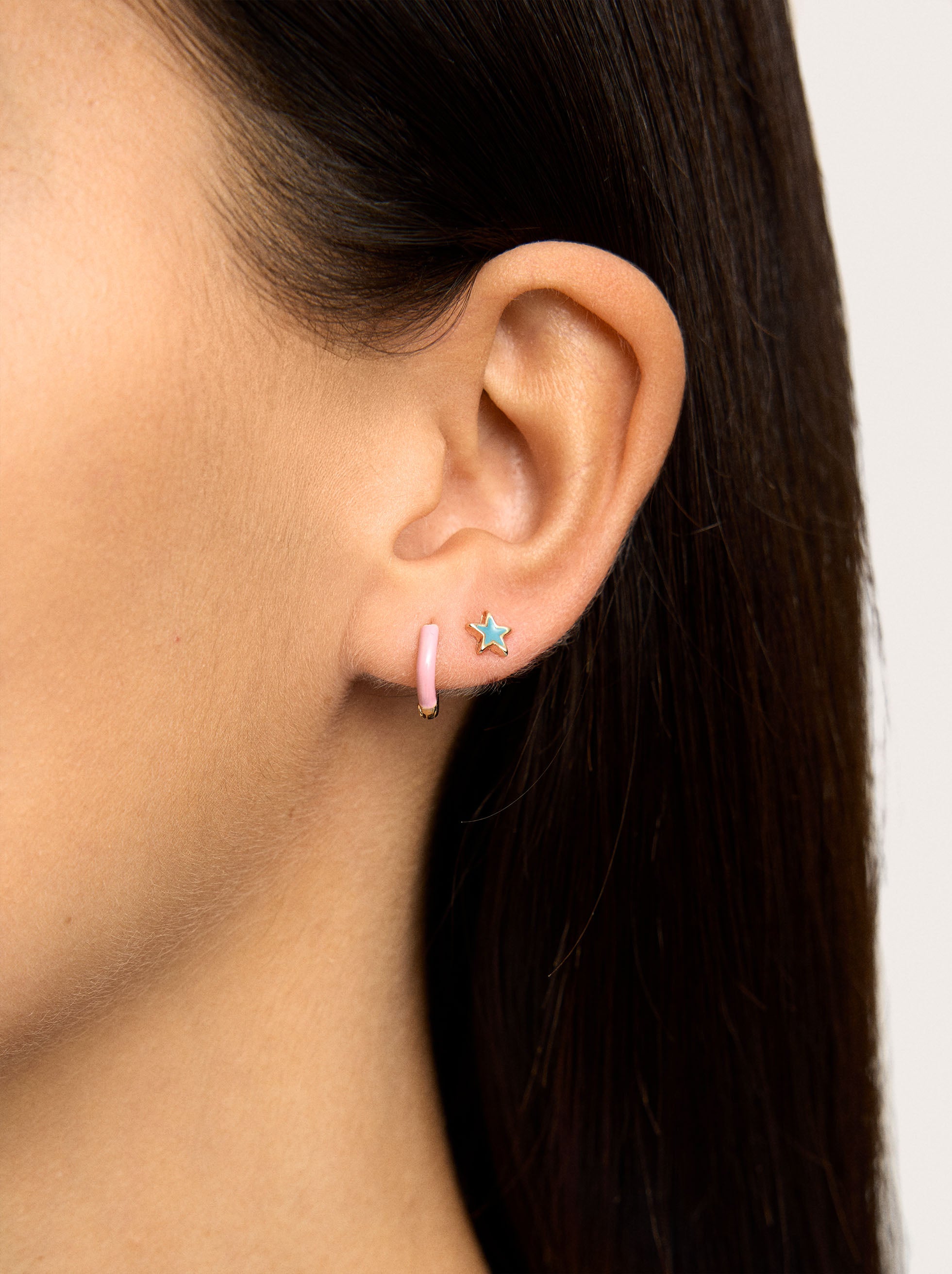 Set De Pendientes Con Esmalte