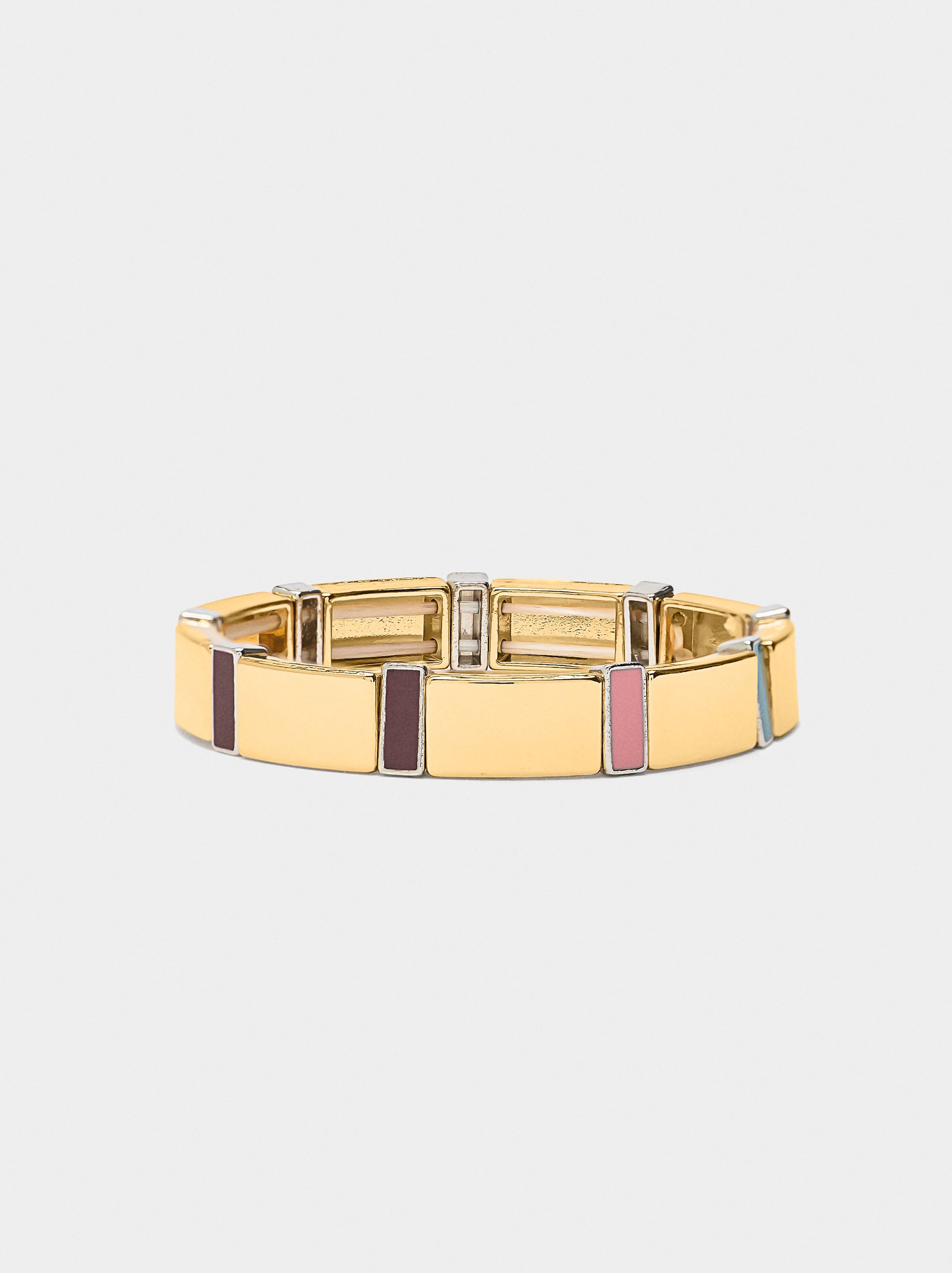 Pulsera Elástica Con Esmalte