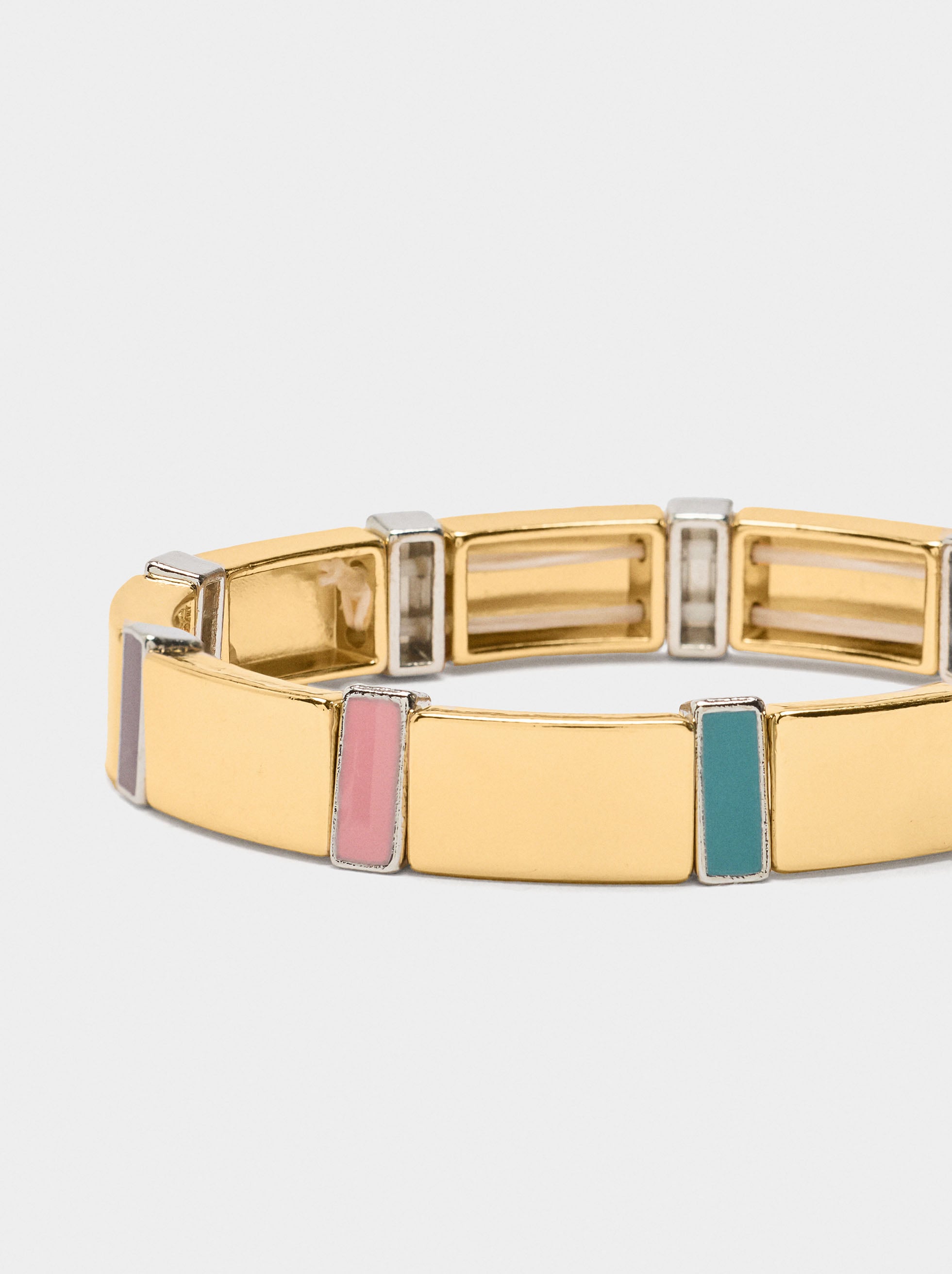 Pulsera Elástica Con Esmalte