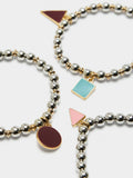 Set De Pulseras Elásticas Con Charms