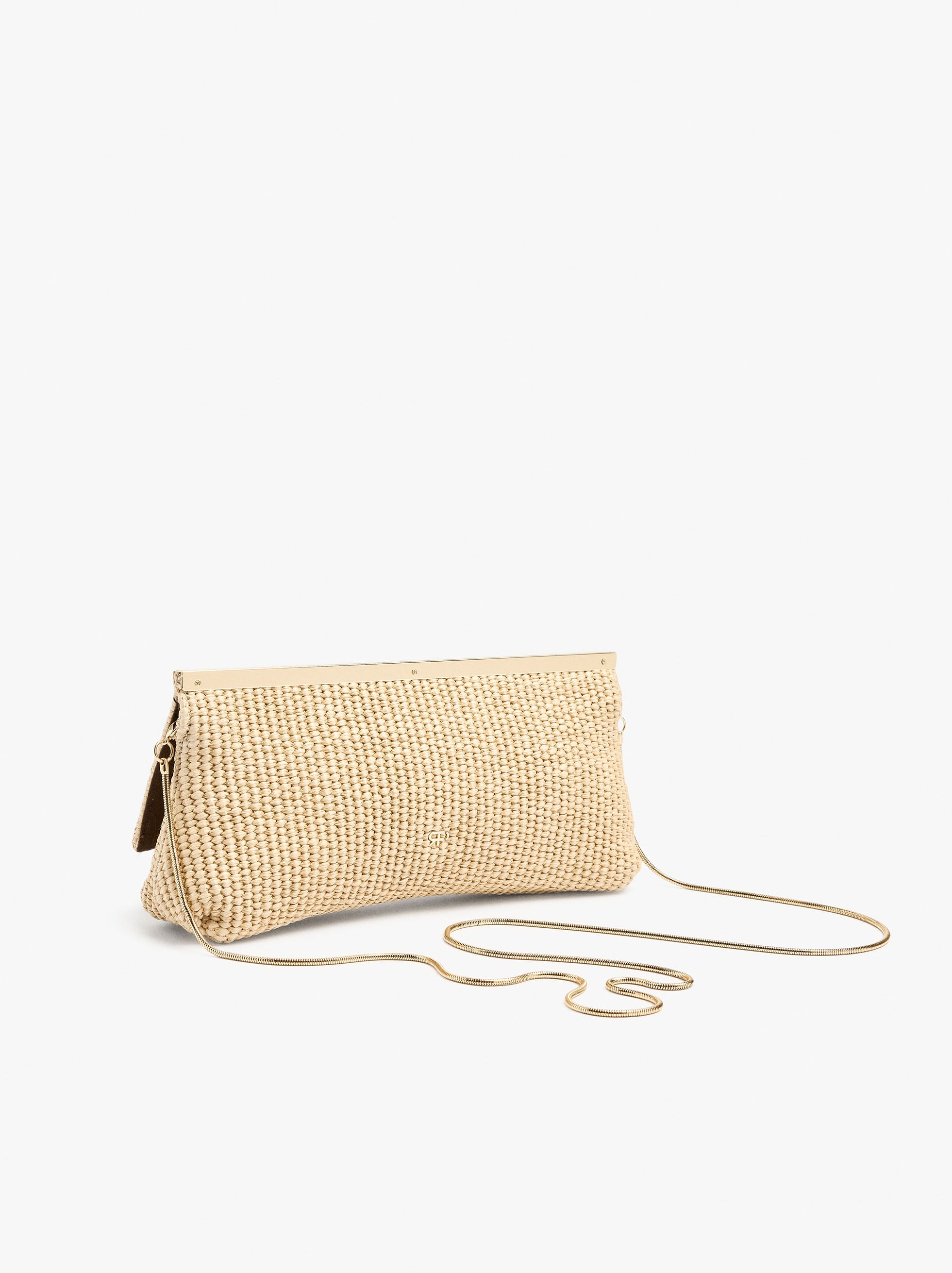 Bolso De Fiesta Sobre Efecto Rafia