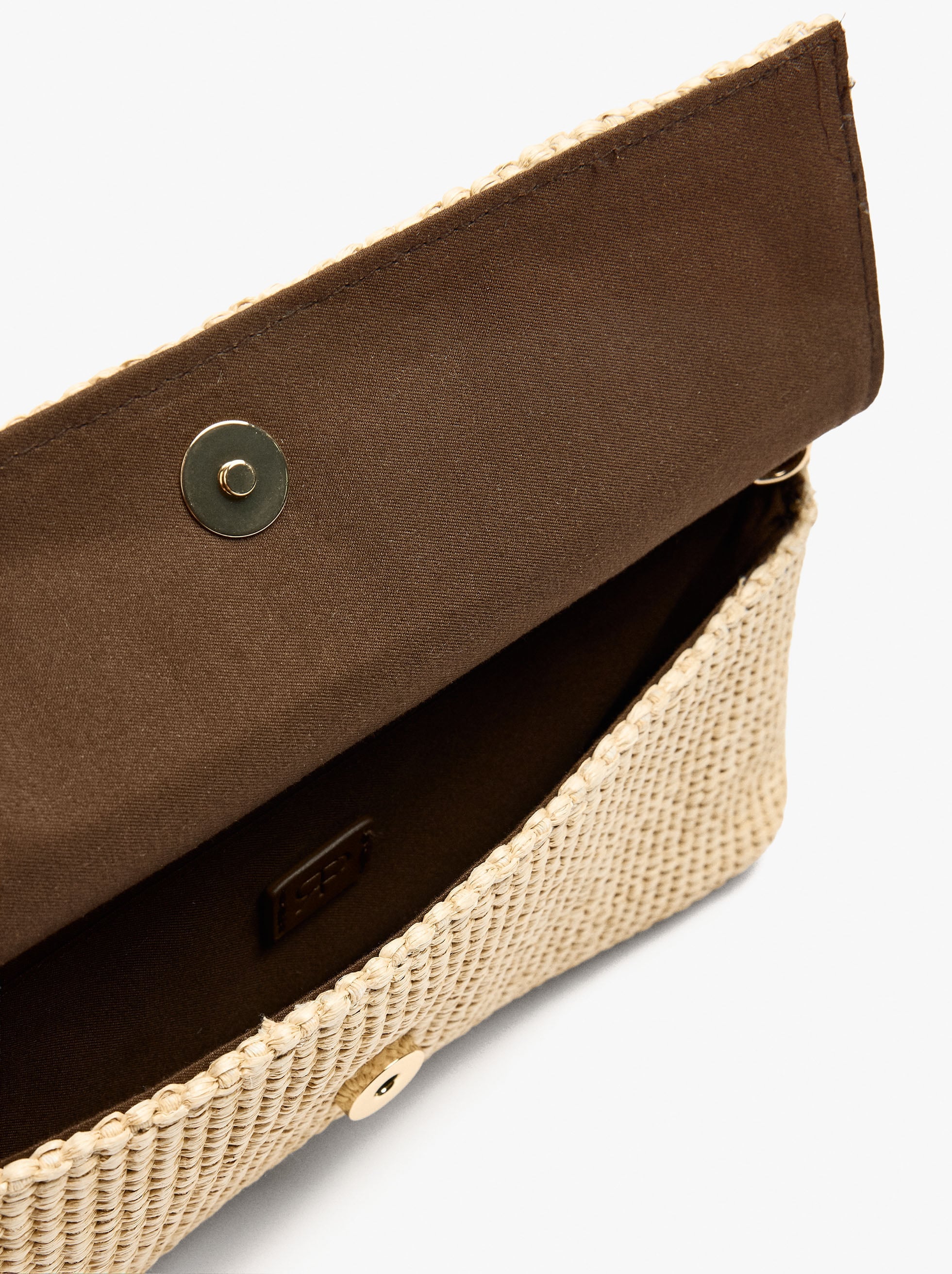 Bolso De Fiesta Sobre Efecto Rafia