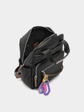 Mochila De Nylon Con Colgante