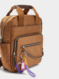 Mochila De Nylon Con Colgante