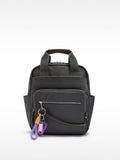 Mochila De Nylon Con Colgante