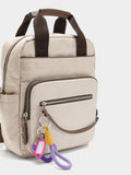 Mochila De Nylon Con Colgante