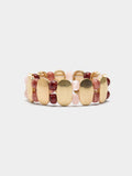 Pulsera Elástica De Cuentas Efecto Piedra