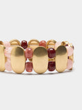 Pulsera Elástica De Cuentas Efecto Piedra