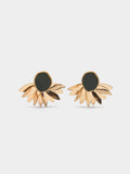 Pendientes Media Flor De Resina