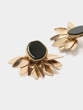 Pendientes Media Flor De Resina