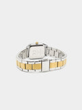 Reloj Bicolor Con Pulsera De Acero Inoxidable