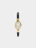 Reloj Con Esfera Ovalada Y Correa De Piel