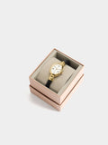 Reloj Con Esfera Ovalada Y Correa De Piel
