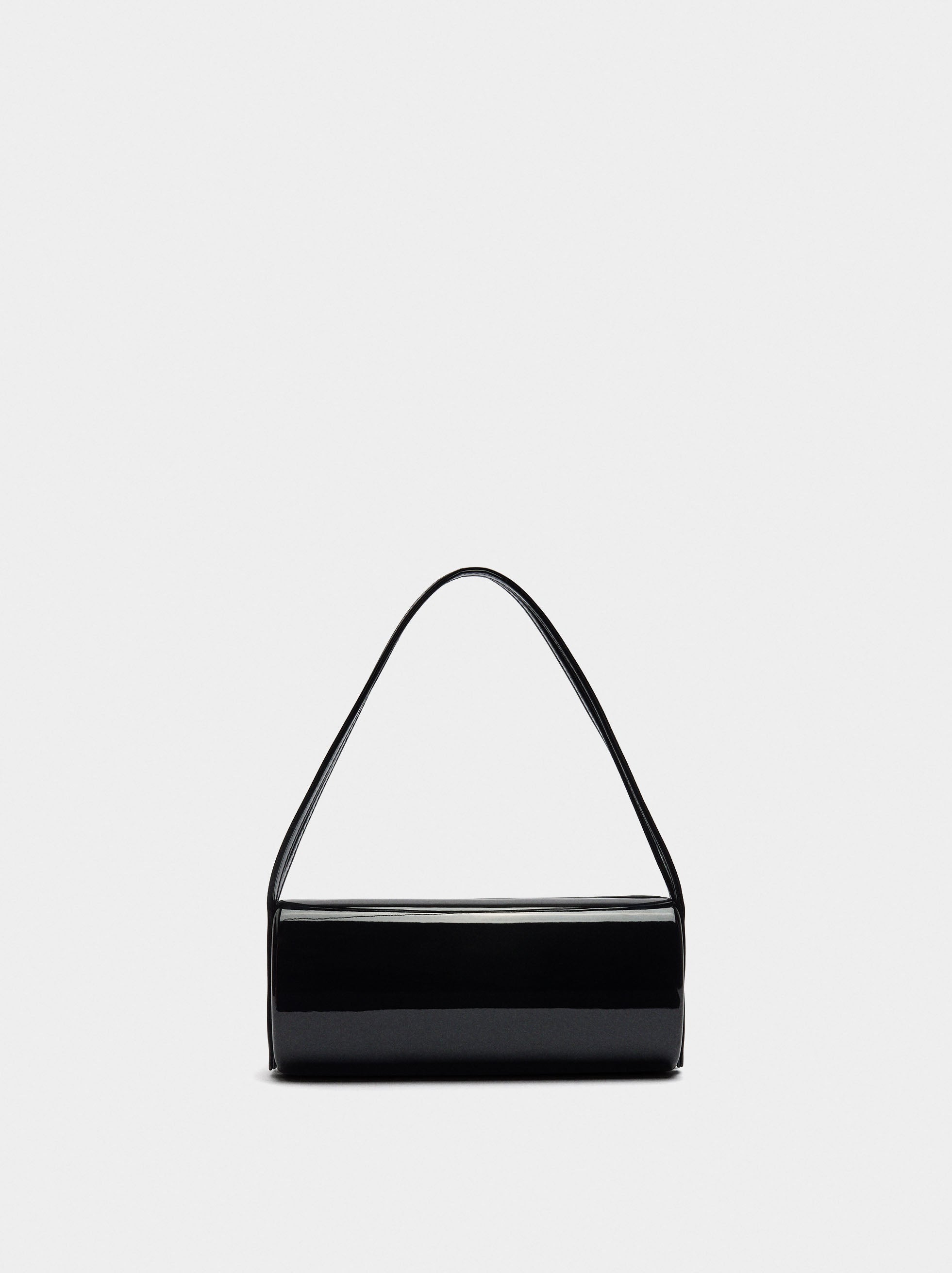 Clutch De Fiesta Cilíndrico Charolado