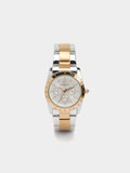 Reloj De Pulsera De Acero Inoxidable Bicolor