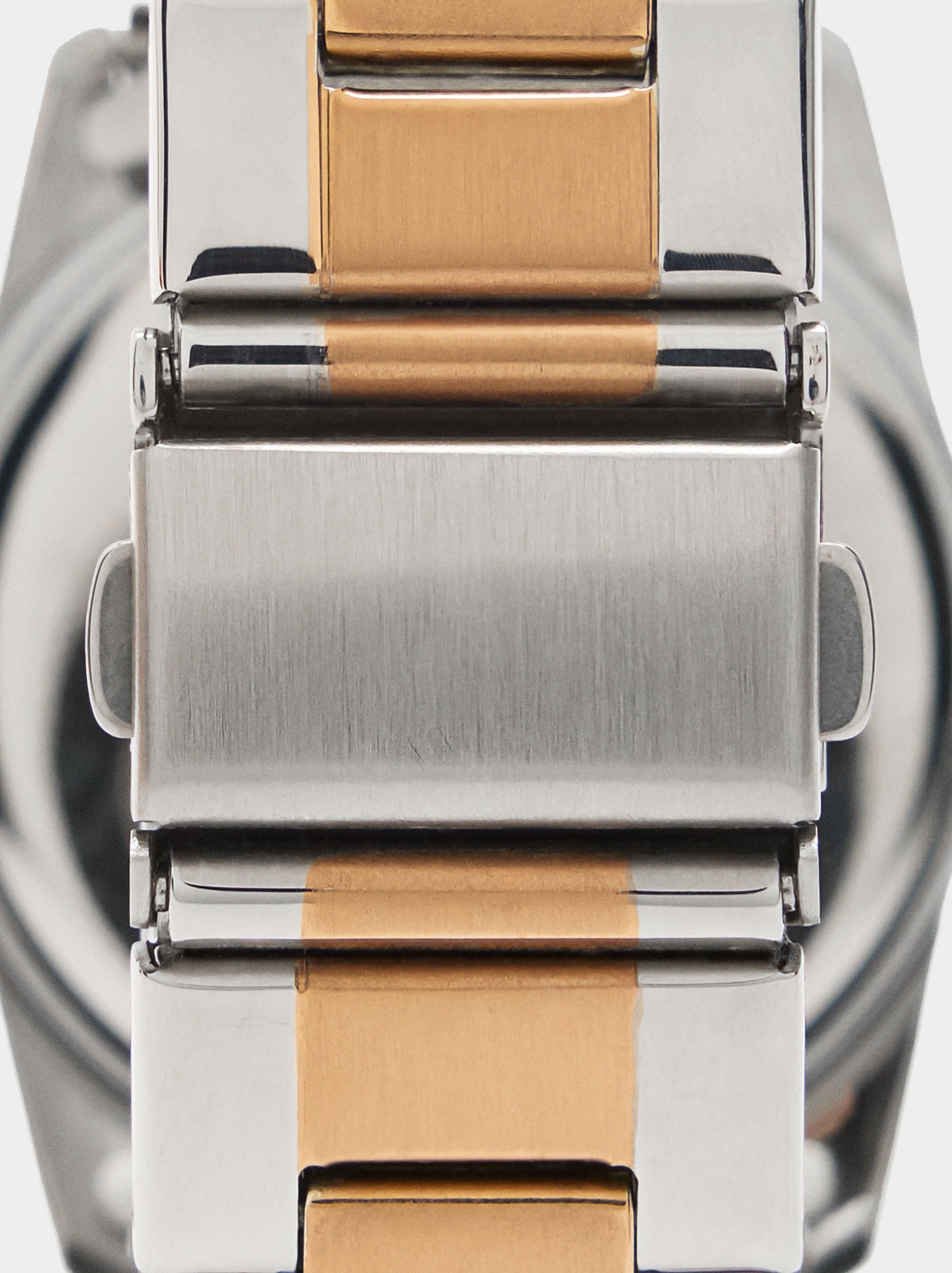 Reloj De Pulsera De Acero Inoxidable Bicolor