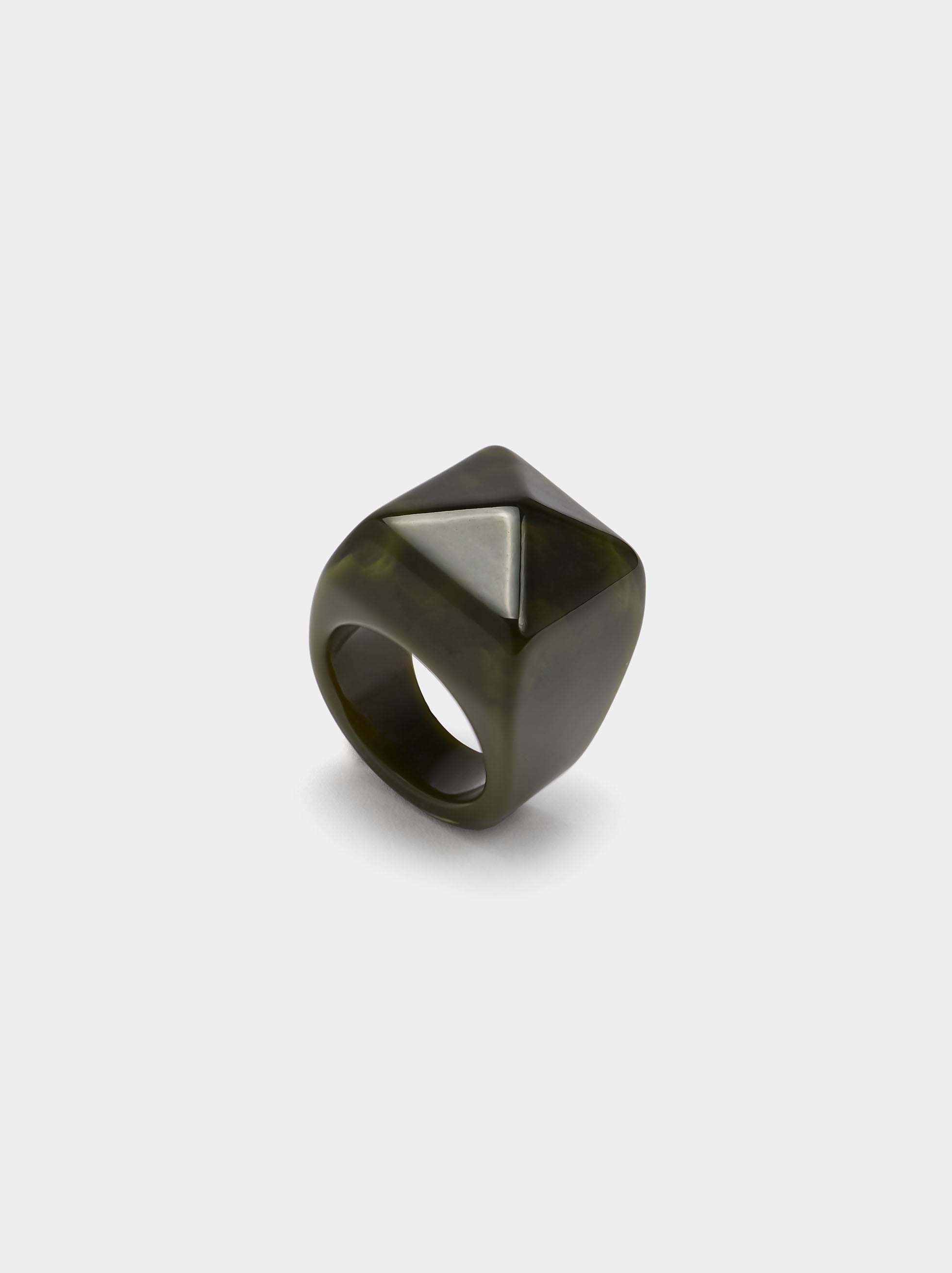 Anillo Cuadrado De Resina