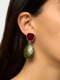 Pendientes Largos Efecto Piedra