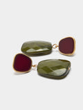 Pendientes Largos Efecto Piedra