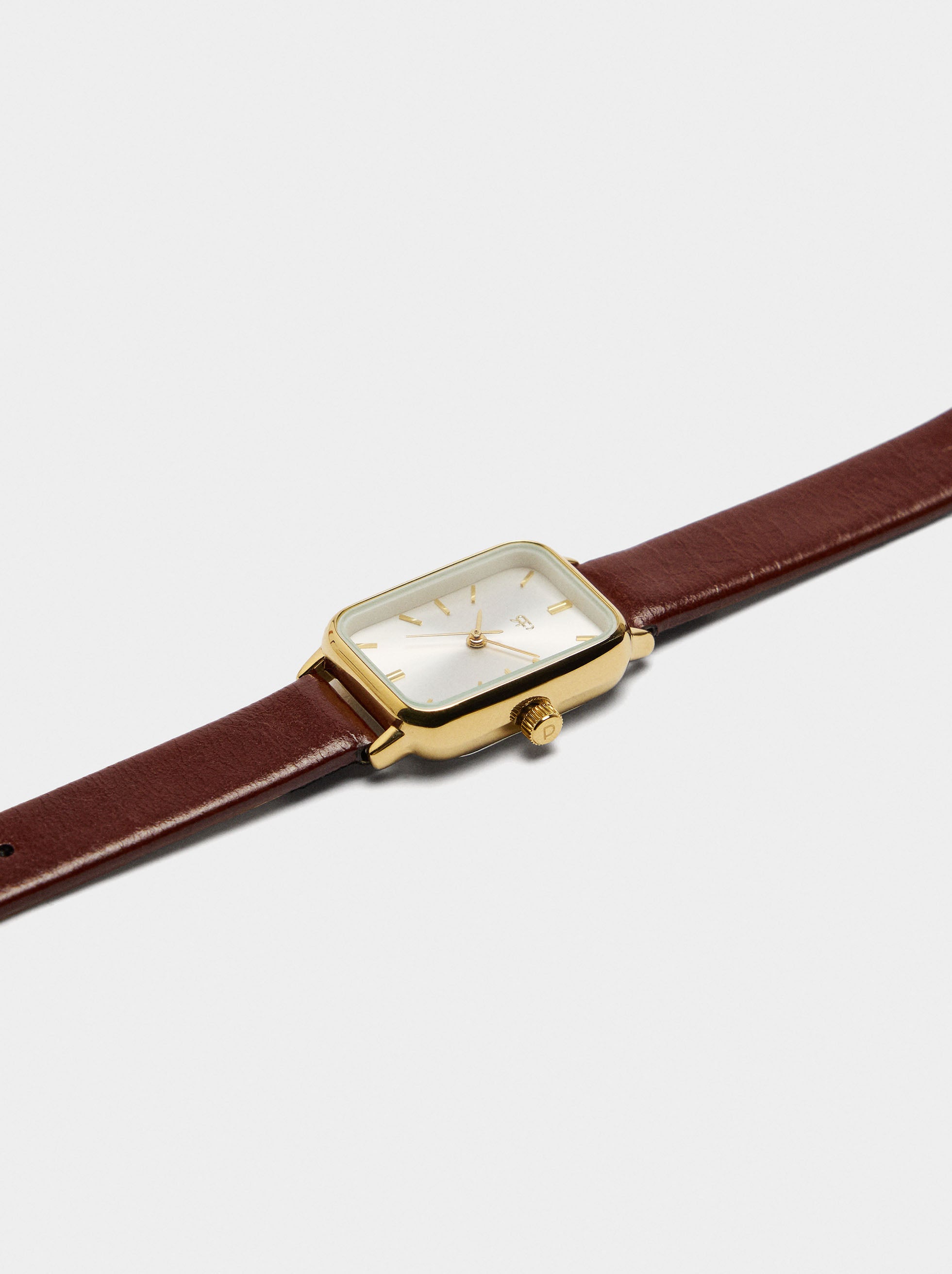 Reloj Cuadrado Pulsera Com Textura