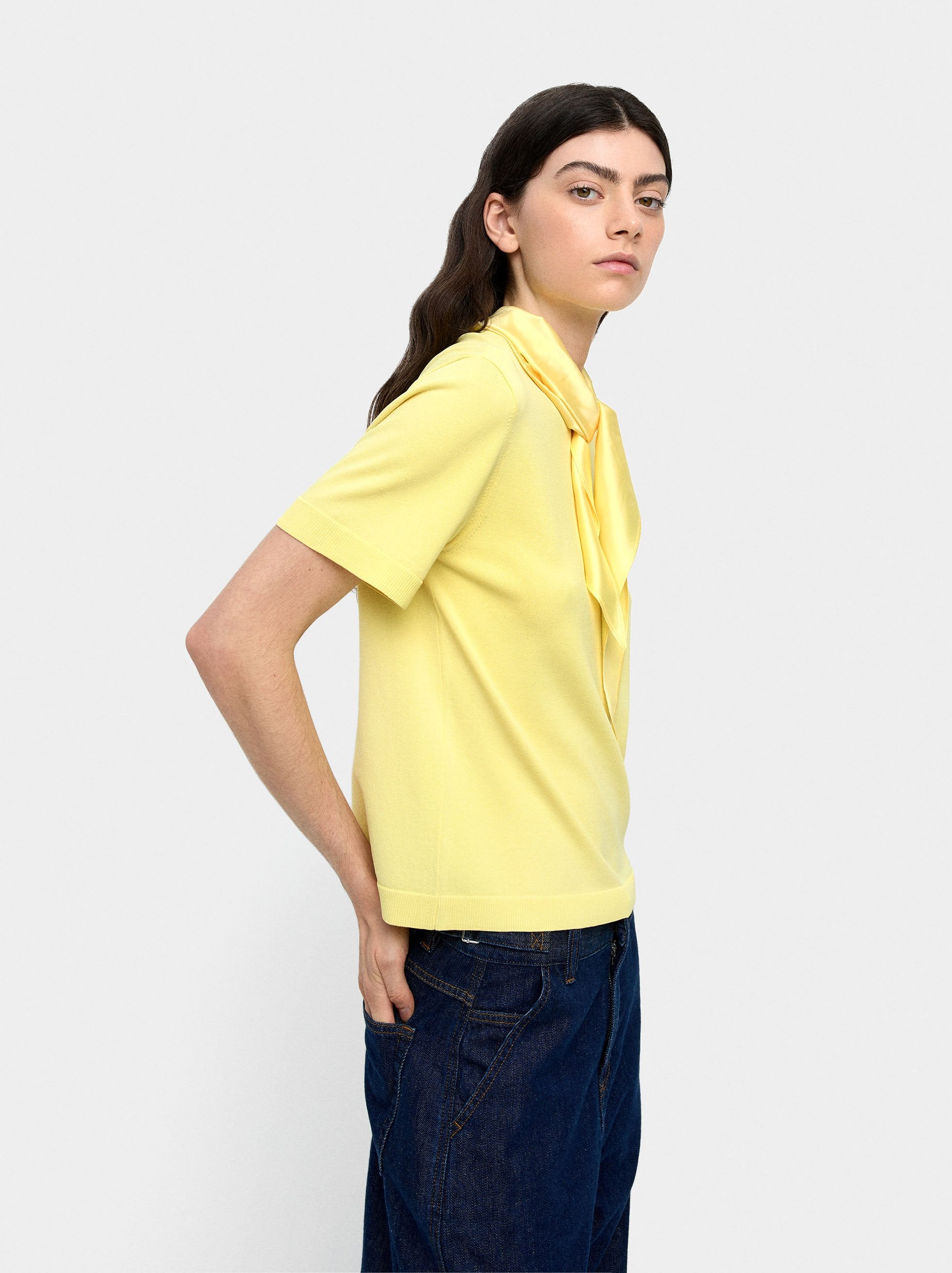 Jersey De Punto Con Pañuelo