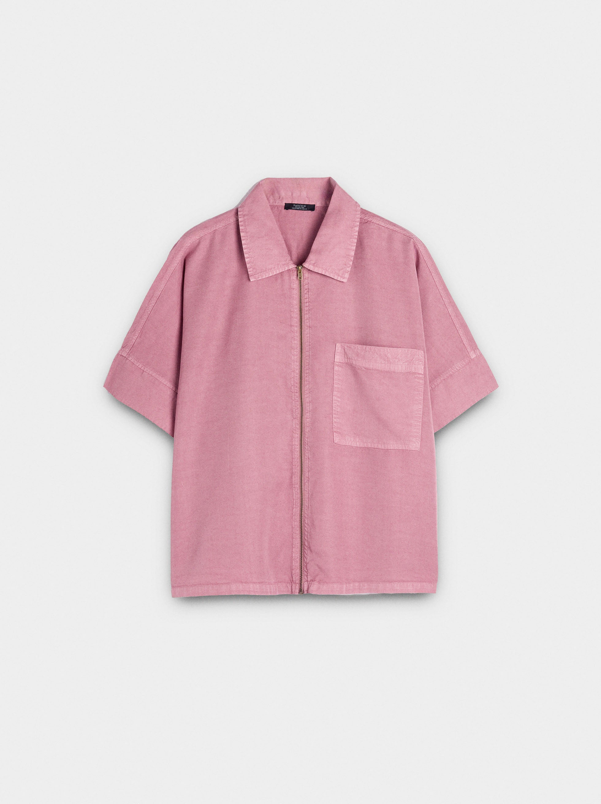 Camisa Con Cremallera 100% Lyocell