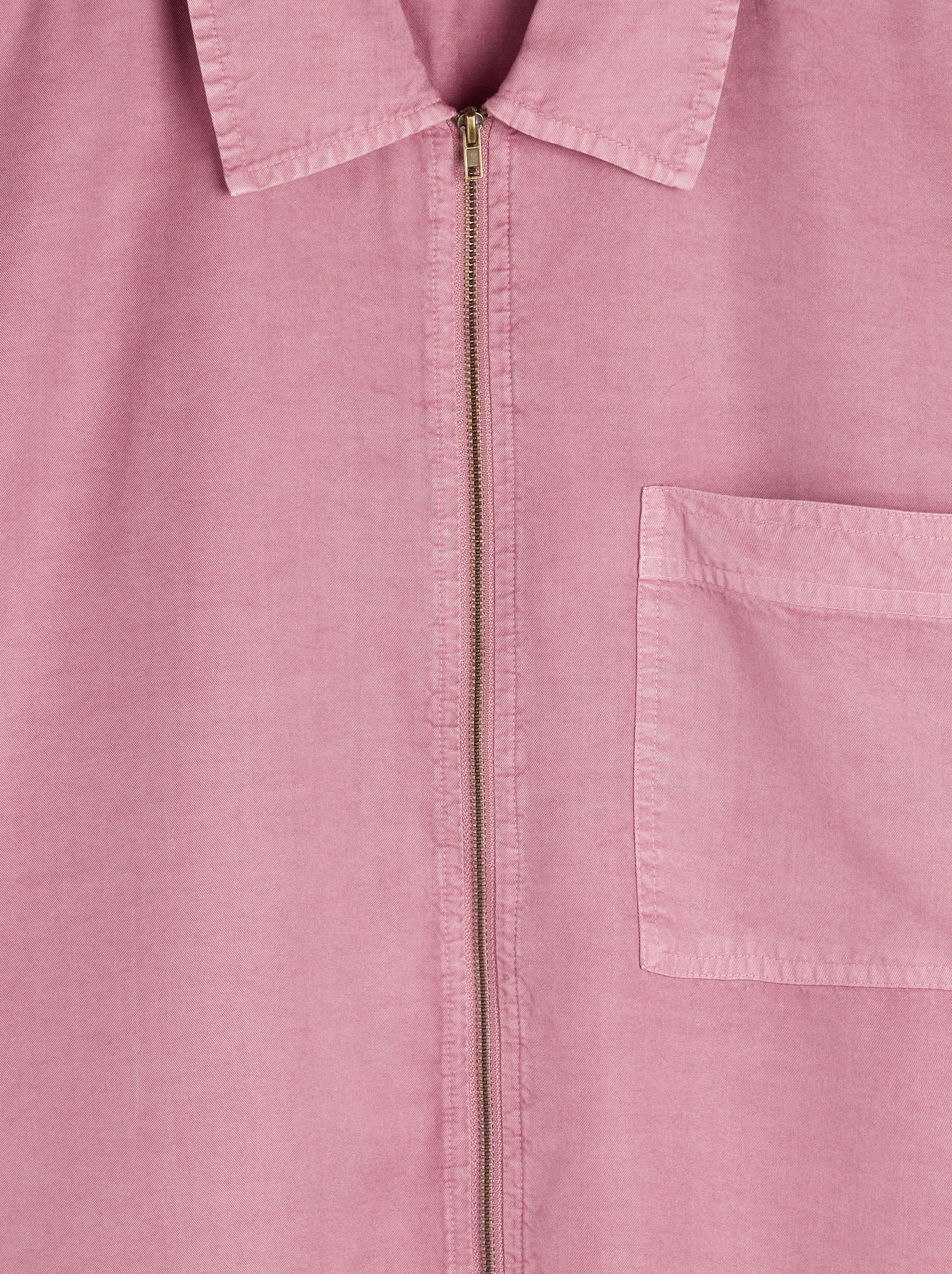 Camisa Con Cremallera 100% Lyocell