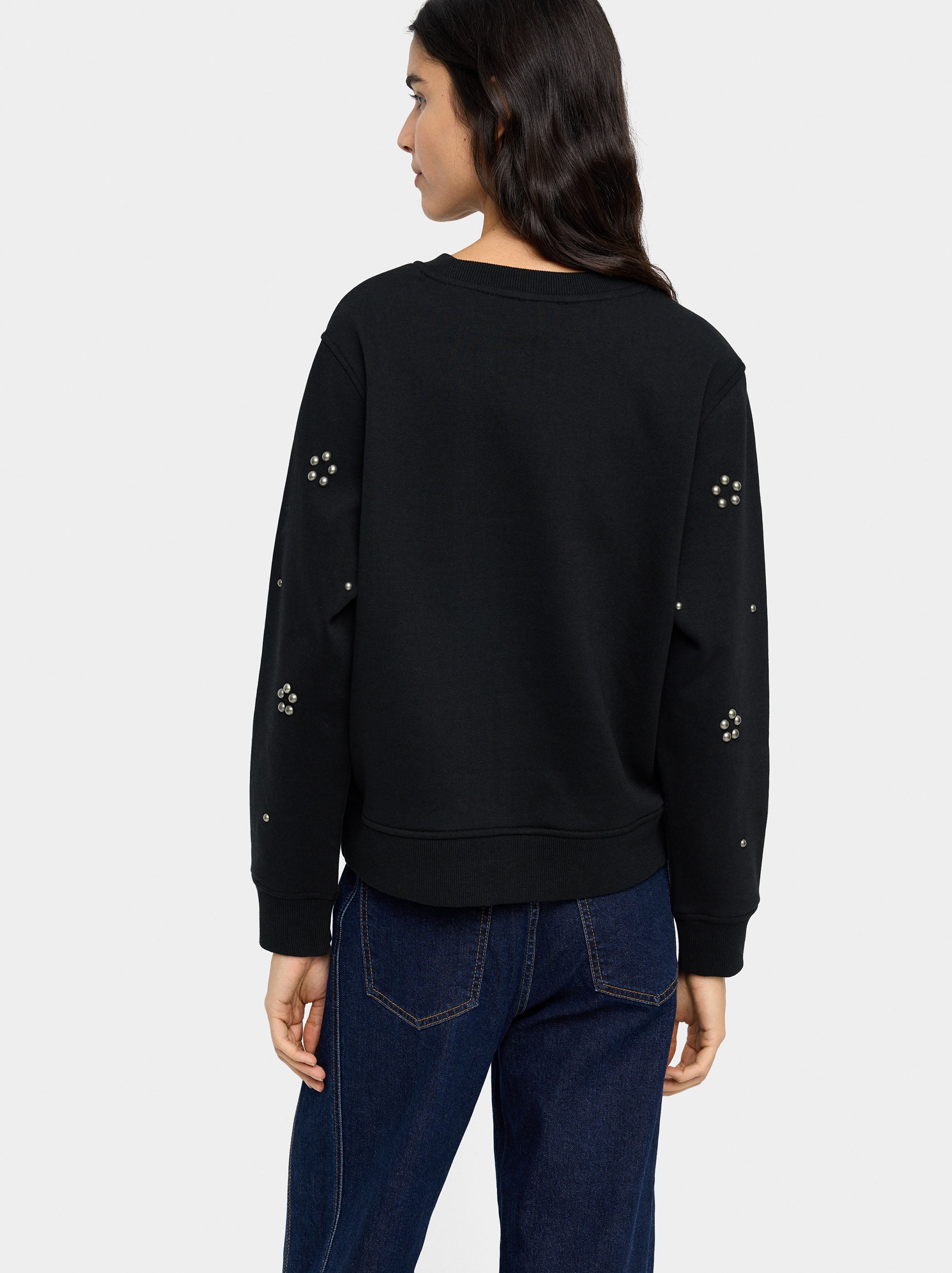 Sudadera De Algodón Con Aplicaciones