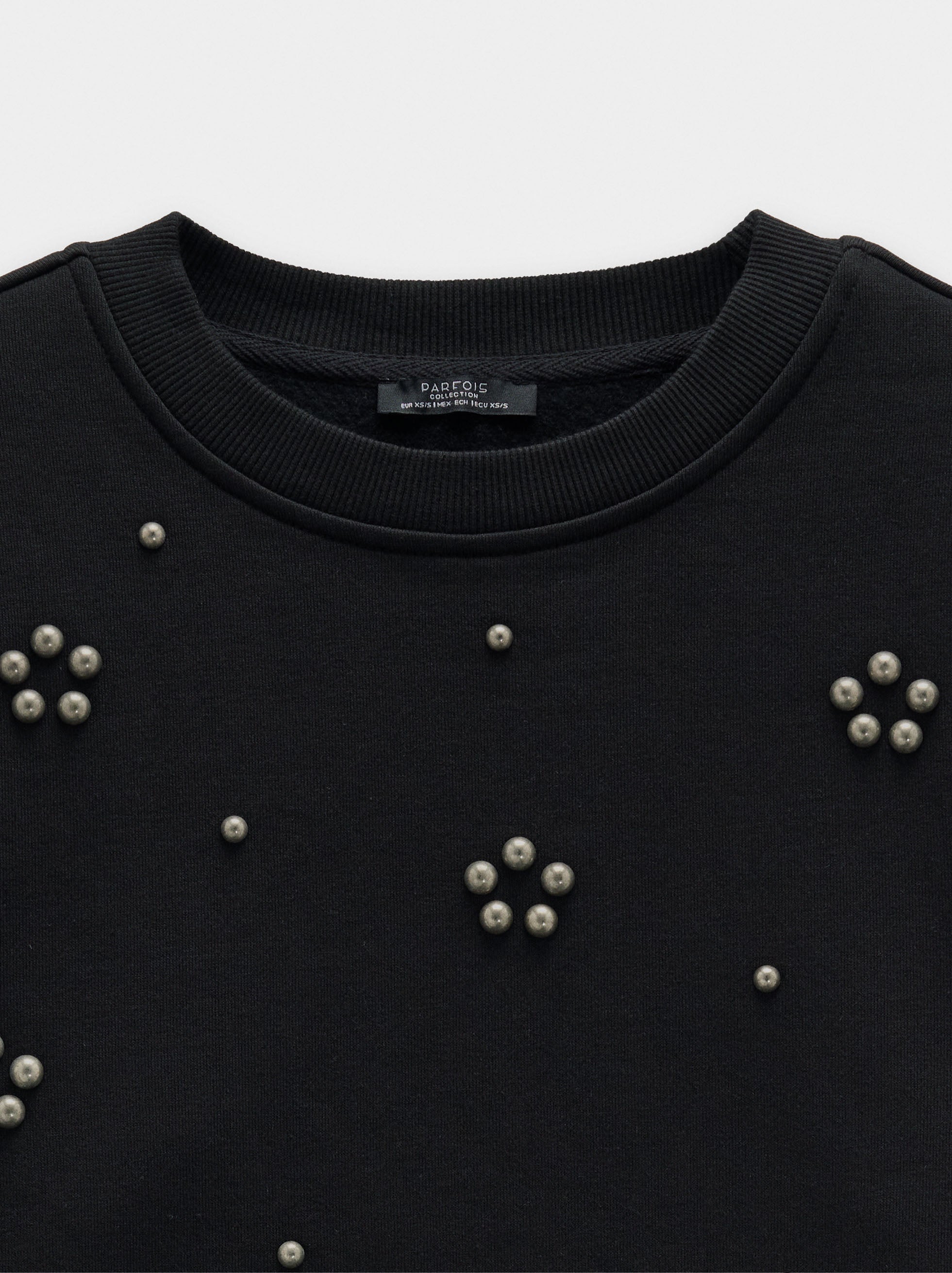 Sudadera De Algodón Con Aplicaciones