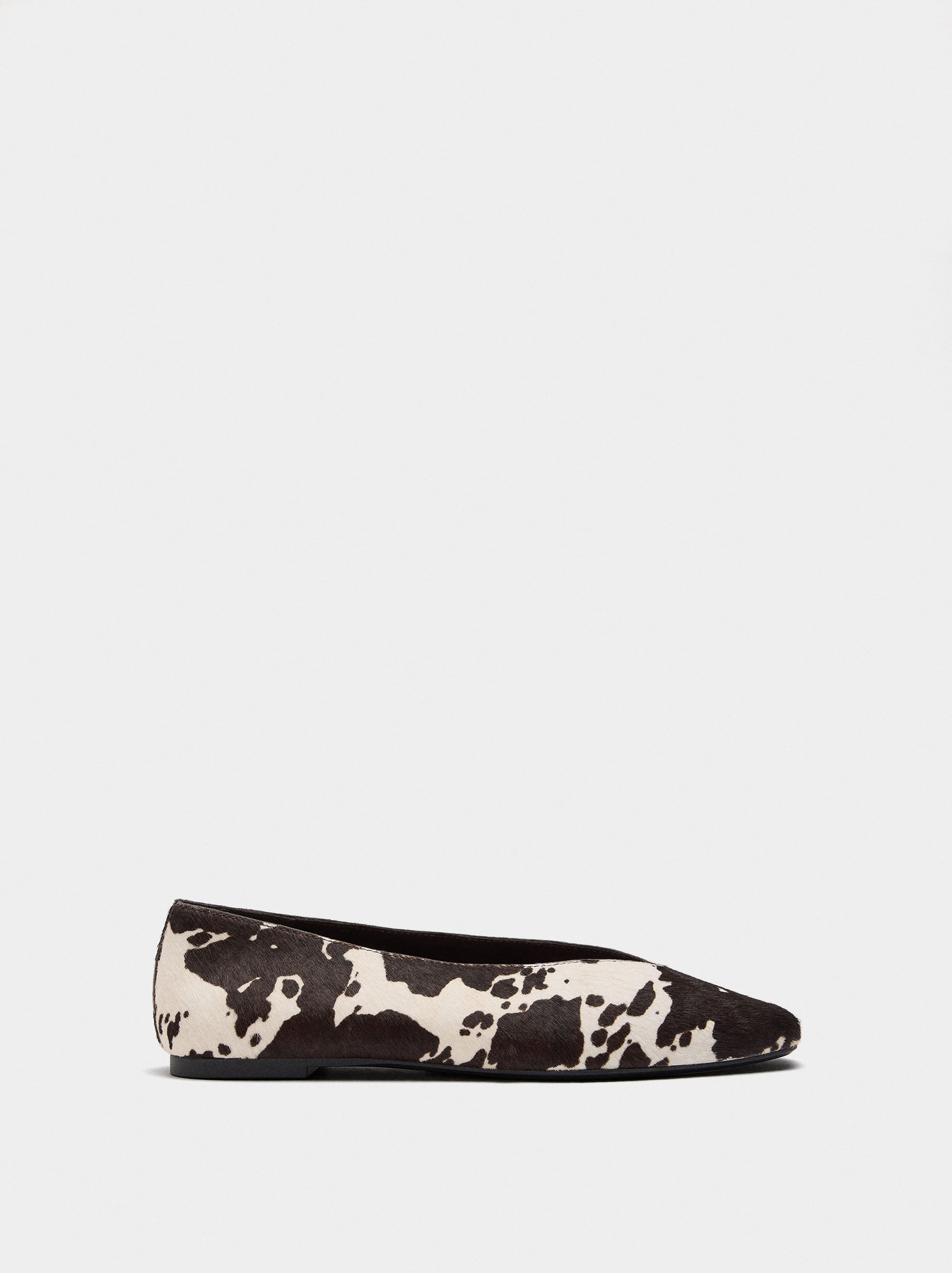 Bailarinas De Piel Estampado Animal