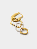 Set De Aros Bicolor - Acero Inoxidable