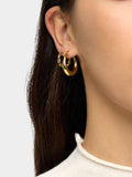 Set De Aros Dorados - Acero Inoxidable