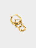 Set De Aros Dorados - Acero Inoxidable
