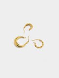 Set De Aros Dorados - Acero Inoxidable