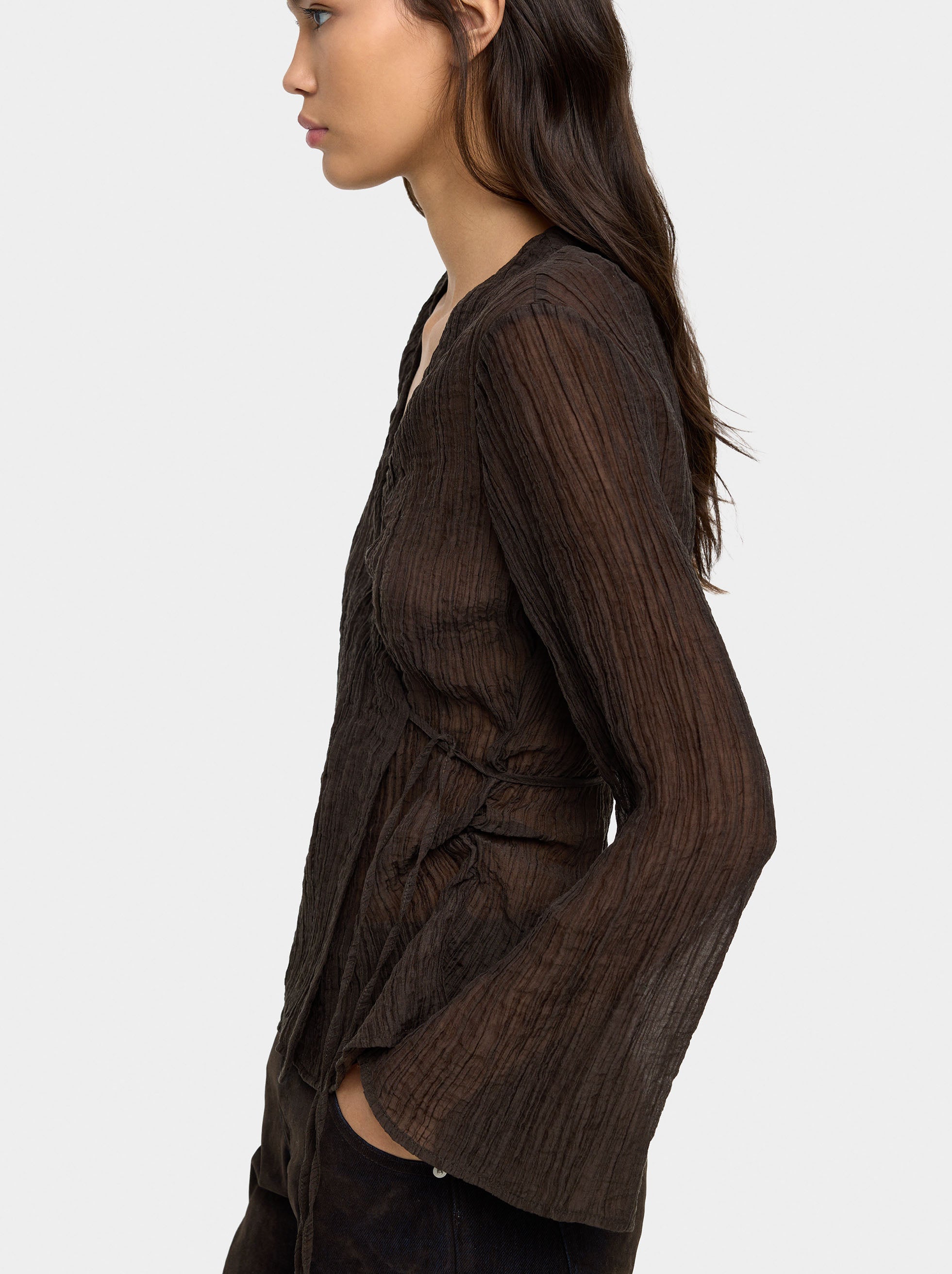 Blusa Efecto Arrugado
