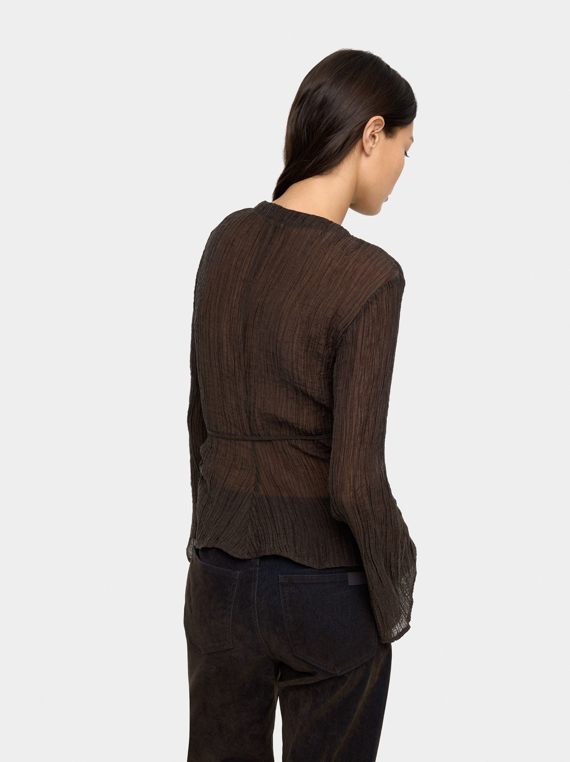 Blusa Efecto Arrugado