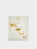 Set De Earcuffs Con Cristales - Acero Inoxidable
