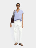 Blusa Con Pespunte 100% Lyocell