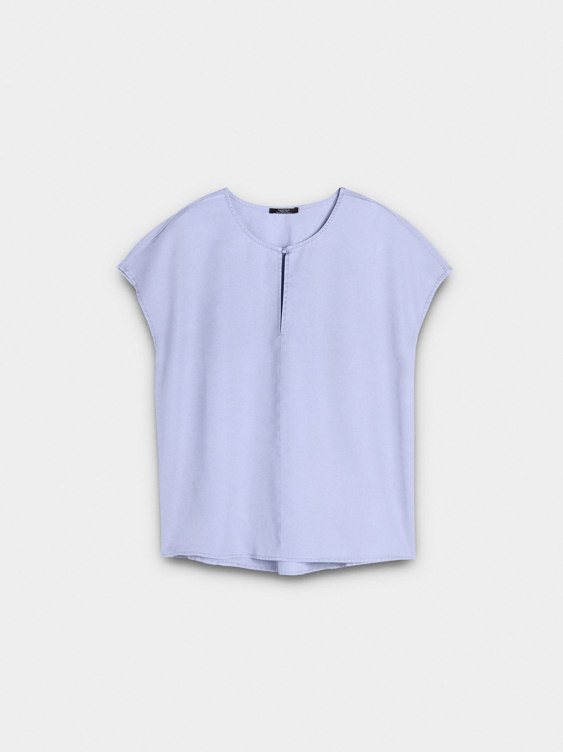 Blusa Con Pespunte 100% Lyocell