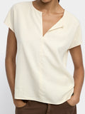 Blusa Con Pespunte 100% Lyocell